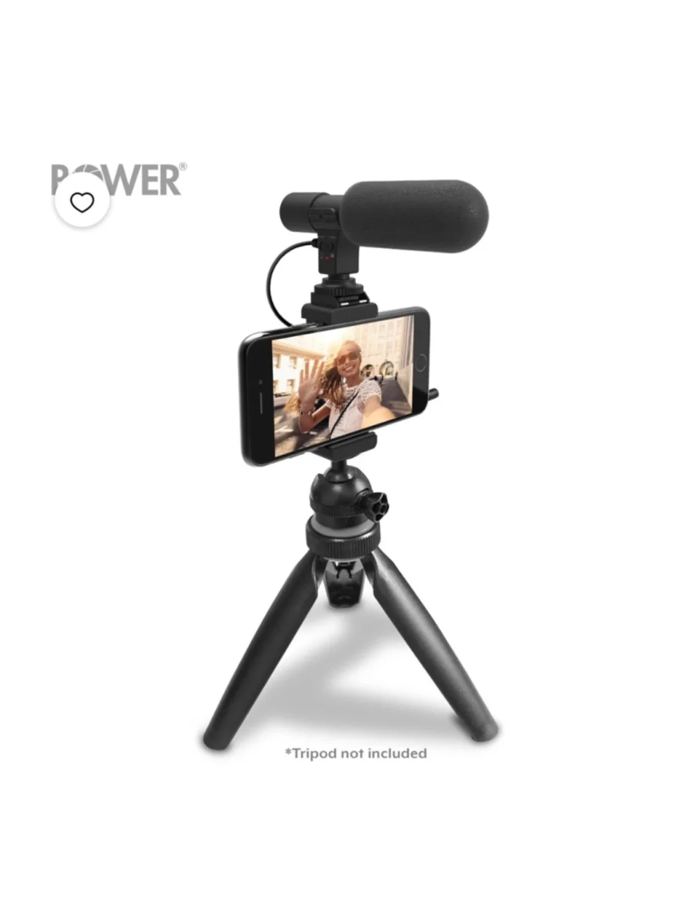 NEW Bower HD Microphone Kit for Smartphones, One Size, Black and Grey
